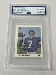 Carta Francobolli Sargent 1971 Firmata - Joe Theismann - Redskins PSA DNA Autenticata - Foto 1 di 3