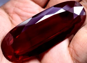 Natural 184.15 Ct Blood Red Ruby Mozambique GGL Certified Loose Gemstone - Picture 1 of 11