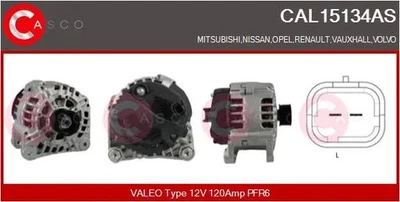 ALTERNATOR FITS: OPEL VAUXHALL VIVARO A PLATFORM/CHASSIS 1.9 DI/2.5 DTI.OPEL - Image 1 of 3