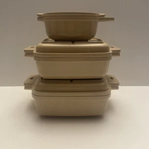 LittonWare Set di pentole per microonde 3 pezzi vintage 1 qt, 1 1/2 qt e una ciotola da 2 tazze - Foto 1 di 16