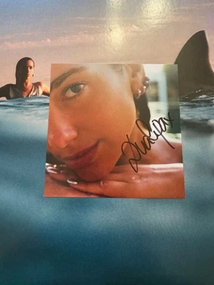 Dua Lipa Radical Optimism Vinyl + SIGNED Photo! Blue/White Split Color - VG+ A23 - Image 1 of 3