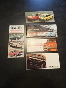 Lot Of 5 Vintage Original Renault & Jeep 1980s Car Dealer Brochures Catalog  - Foto 1 di 13