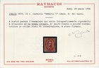UMBERTO I C.10 SASS 38 MNH** CON DISCRETA CENTRATURA NUOVO CON GOMMA INTEGRA