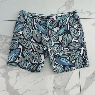 Pantalones Cortos Burberry Brit Para Hombre Talla 32 Estampado de Hojas Frente Plano Verano Diseñador Moda  Foto 1 de 4