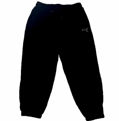 Pantalones deportivos Puma para niñas medianos 8/10 negros forrados de lana usados en excelente estado logotipo Foto 1 de 4