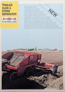 Original Kverneland Stone & Clod Separator Single Sheet Brochure, c 1980's - Picture 1 of 3