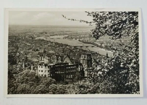 Fruhling in Heidelberg ~ Deutschland - gebrauchte Postkarte / unbespielt um 1950 - Bild 1 von 10