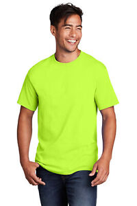 Port & Company PC54 Safety and Neon Colors 50/50 Cotton/Poly T-Shirt Tee S-6XL