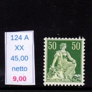 Svizzera Helvetia 1908 alleria Helvetia seduta c 50 nr 124 a - Imagen 1 de 1
