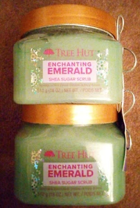 Lot Of Two Tree Hut Shea Sugar Scrub - Enchanting Emerald - 18 OZ. - Picture 1 of 2