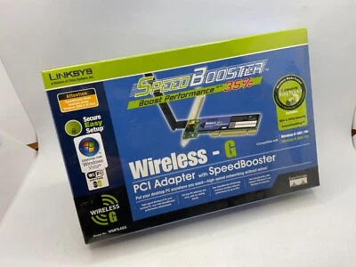 Linksys WMP54GS 2.4GHz Wireless-G PCI Adapter with SpeedBooster - Image 1 of 3