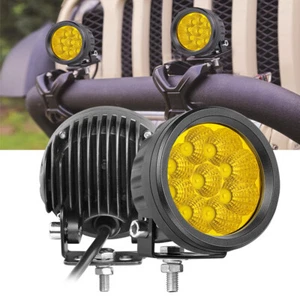 2x Barra de luces LED redondas de trabajo de 3,5 pulgadas cápsulas de inundación lámpara de conducción antiniebla todoterreno 4x4 SUV - Imagen 1 de 14