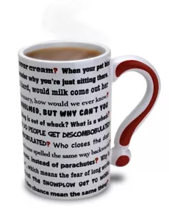 BigMouth Inc The Questions Mug. Novelty Gift - Picture 1 of 1