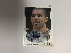 2002/03 SAGE HIT CARLOS BOOZER AUTO CARD #H4 #154/250 - Bild 1 von 2