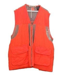 BOB ALLEN SOLID SHOOTING/HUNTING VEST SIZE XL RED ZIP - Picture 1 of 15