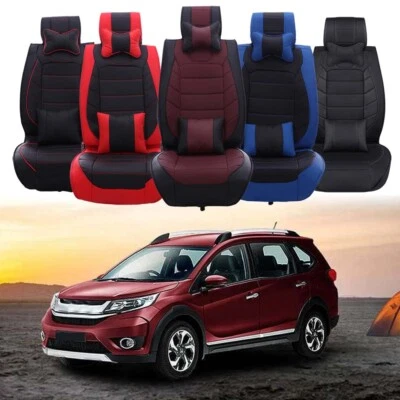 For Honda BR-V 2018-22 Luxury PU Leather Front Rear Car Seat Cover Seat Cushion - Image 1 of 4
