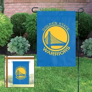 2 Golden State Warriors NBA Mini Flag Garden / Window 15" x 10.5" Window Hanger - Picture 1 of 4