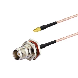 TNC Female to MMCX Male RF Adapter Cable Pigtail Coaxial RG316 10cm for Wireless - Picture 1 of 5