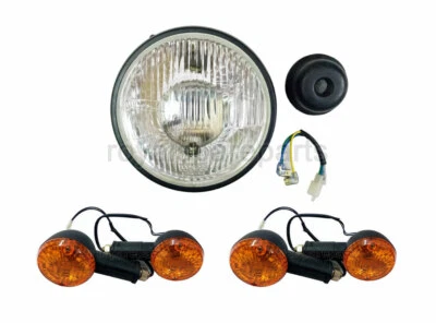 Royal Enfield Classic 350cc 500cc Headlight Beam With Front & Rear Indicator Foto 1 de 4