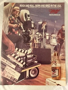 1986 Miller Beer - Long Ryders Rock And Roll Band - Film Video In LA - Printanzeige - Bild 1 von 1