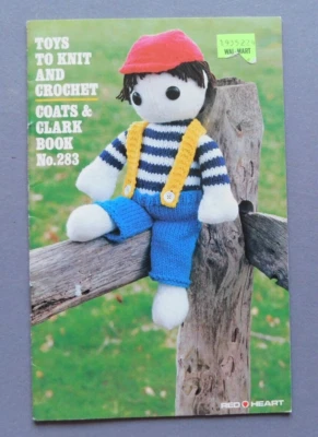 Toys to Knit and Crochet: Animals Doll - Coats & Clark book 283 - Red Heart 1980 - Image 1 of 4