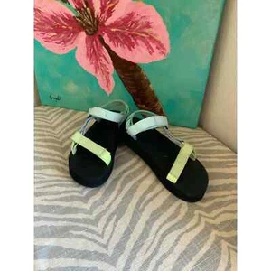 Teva Midform Universal Light Green/Light Blue Strappy Sandals Womens Size 4 - Picture 1 of 6