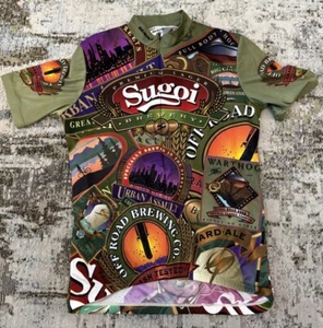 Camiseta deportiva de ciclismo Sugoi para hombre talla M cerveza cervecería 3/4 cremallera vintage bolsillos traseros para bicicleta - Imagen 1 de 7