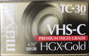 Videocámara Maxell TC-30 Premium Alto Grado HGX-Dorada VHS-C - Imagen 1 de 2