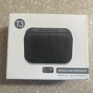 Wireless Speaker T3 - Bluetooth- New In Box - D - Picture 1 of 6
