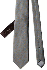 GUCCI Men's Tie 100% Silk New - Picture 1 of 4