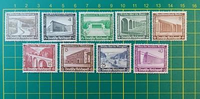 Germany Stamp 1936, Semi-Postal Sc SP81, B93-B101, set of 9, MNH - Image 1 of 4