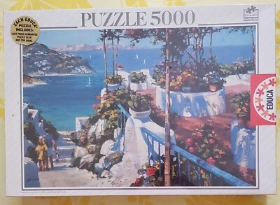  Quebra-cabeça 5000 peças - Varanda em Ponza - Educa - Novo lacrado - 2002 - Imagem 1 de 3