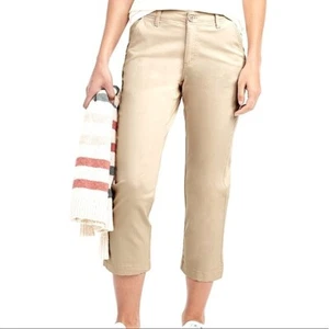 ROXY Cotton Lakewashed Chino Pants Cropped women’s size 3 - Picture 1 of 9