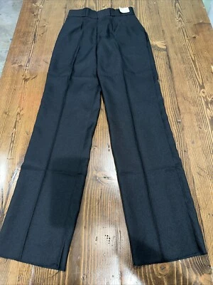 NWT Superior Uniform Group Size 12 High Waisted Trousers - Black - Image 1 of 4