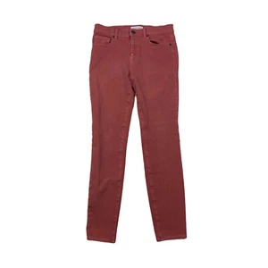 Ann Taylor LOFT Jeans Womens Size 28/6 Legging Stretch Washed Red Denim - Picture 1 of 10