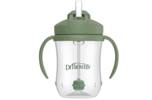 Baby Training Straw Cup Easy Grip Spill Proof Toddler Learn Drinking Sliding Lid - Picture 1 of 8