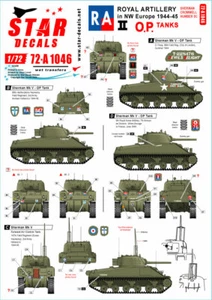 Star Decals, 72-A1046, Royal Artillery # 2. British RA in NW Europe , SCALE 1/72 - Picture 1 of 2