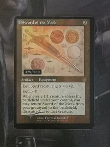 Sword of the Meek Retro Foil Brothers War Schematic Serialized 375/500 MTG - Picture 1 of 2