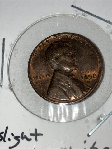 1958 d lincoln wheat cent Error Mis Strike Obverse And Reverse Cover