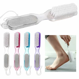 2 Dual Sided Pedicure Brush Pumice Stone Foot File Callus Remover Scraper Scrub - Picture 1 of 1