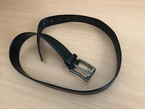 Karl Lagerfeld Belt Genuine Leather Men Size 40 Black - Picture 1 of 5