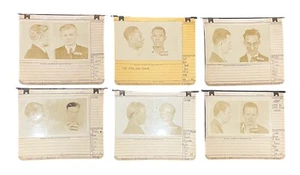 Lot of 6 Vintage Original 1930s 40s Mug Shots Allegheny County PA Police Crime - Picture 1 of 15