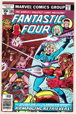 FANTASTIC FOUR # 195 - SUB-MARINER APP / HIGH GRADE - ND CENTS MARVEL 1978