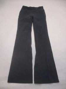 ATHLETA Size L (12) Girls BLK Stretch Waist High Rise Gym Flared Track Pants 857 - Picture 1 of 10