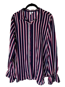 Camicetta a righe Elle blu, rossa e bianca XXL - Foto 1 di 10