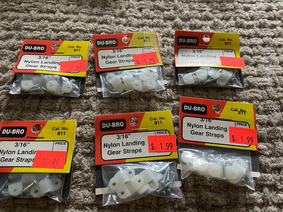 Ремни шасси нейлоновые Du-Bro 3/16 (6) в упаковке - Изображение 1 из 1