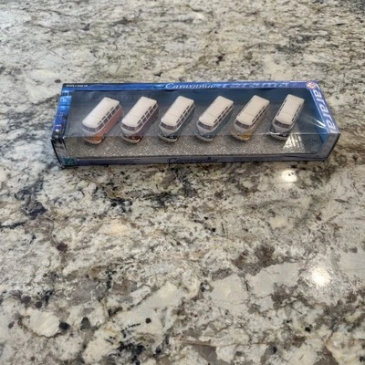 VW Volkswagen Bus 1/72 Set of 6 Cararama 2002 Hongwell Toys NEW + FAST SHIPPING - Image 1 of 4