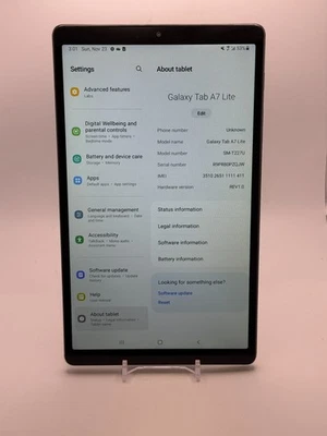 Samsung Galaxy Tab A7 Lite - SM-T227U - 32GB - 8.7" - (Verizon) - Works Great - Image 1 of 4
