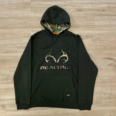 Sudadera con Capucha Realtree Para Hombres Grande Verde con Capucha Camuflaje Cuerno Polar Pullover Sudadera Foto 1 de 4