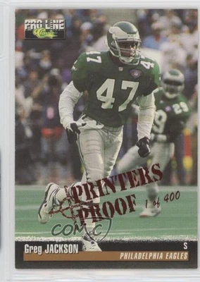 1995 Classic Pro Line Printers Proof /400 Greg Jackson #8 - Image 1 of 2